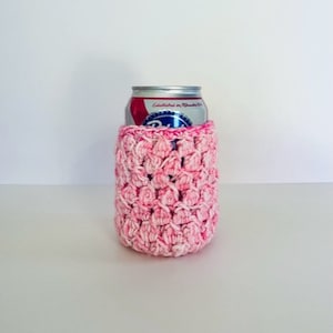 Crocheted Coozie, Cozy - Summer Sherbet