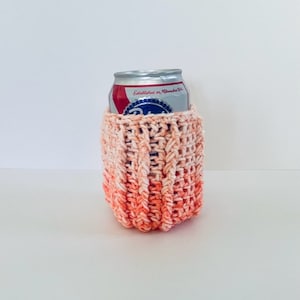 Crocheted Coozie, Cozy - Summer Sherbet