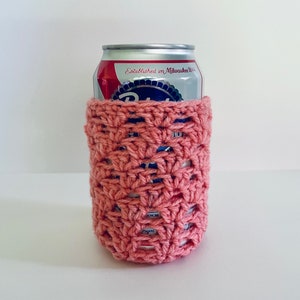 Crocheted Coozie, Cozy - Rainbow Bright
