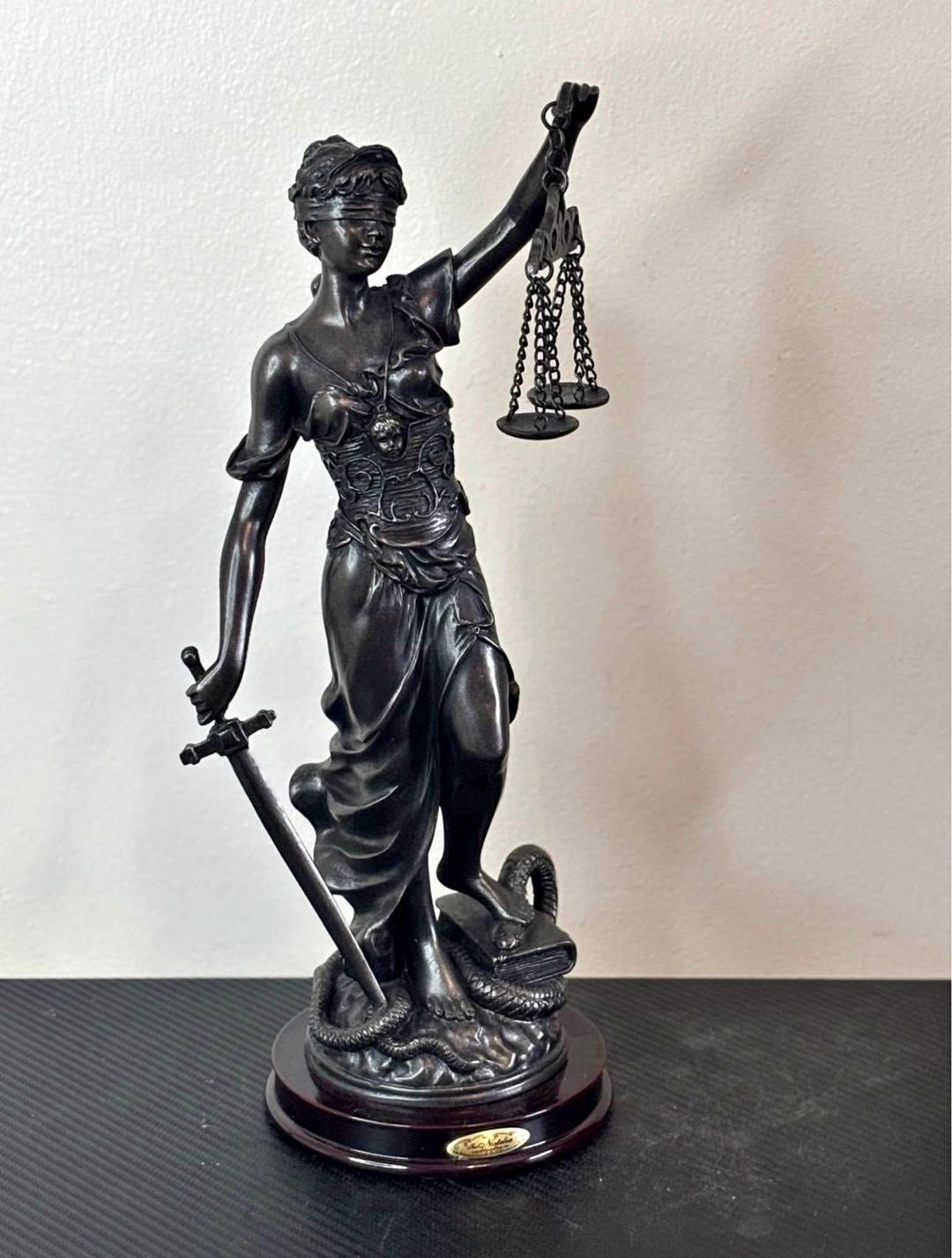 Lady Justice Figurine • Natalia Collection 2002 • 14.75” Scales of ...