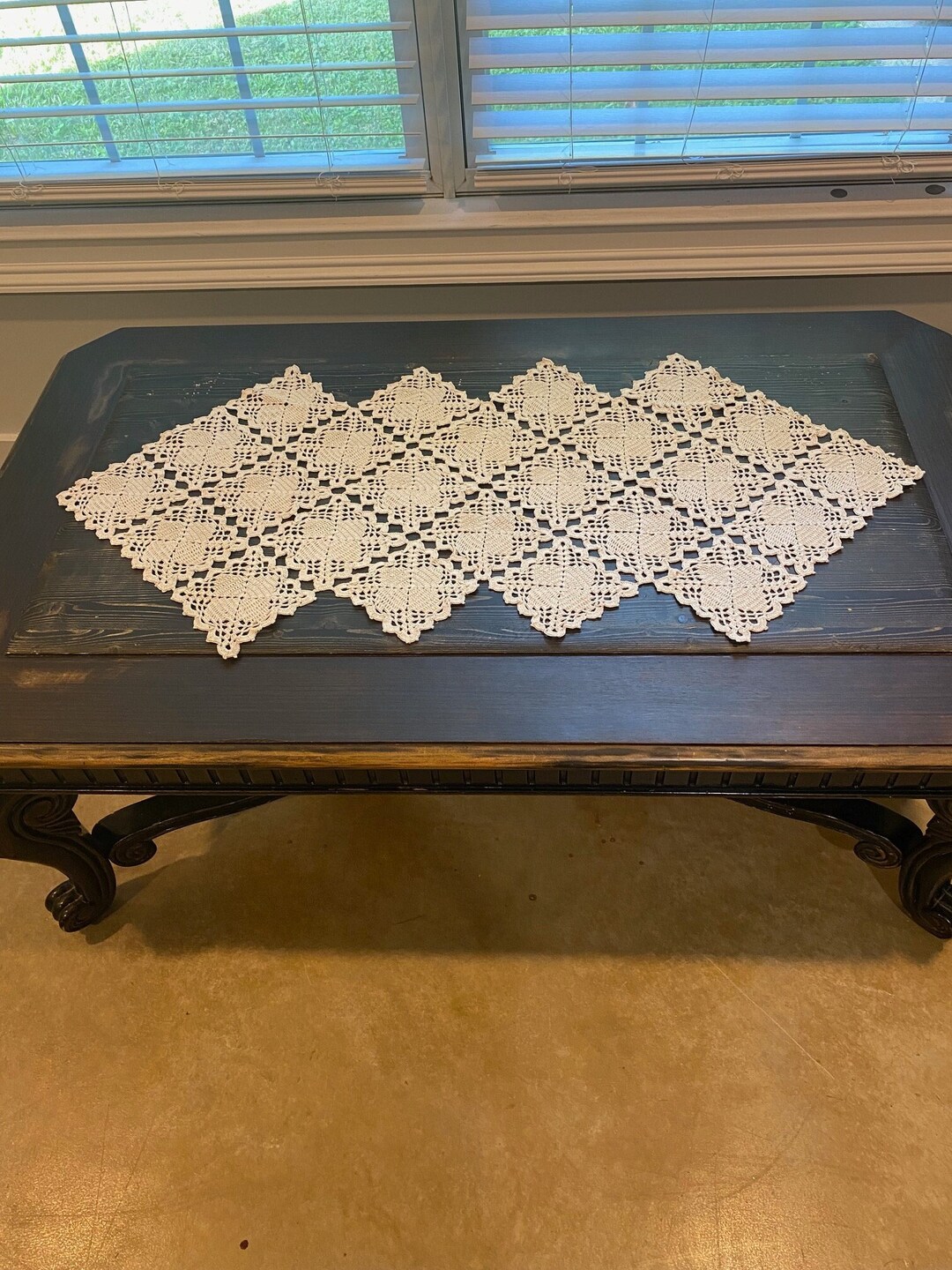 Handmade Crochet Table Runner Etsy