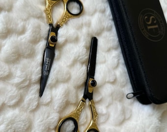 Tijeras de peluquero de acero inoxidable: herramientas de corte de cabello de salón, equipo profesional de peluquería
