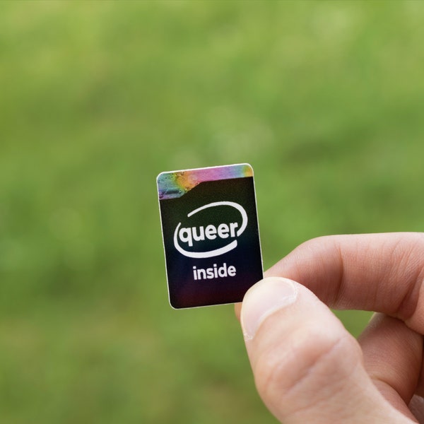 LGBTQ Queer Pride Sticker Code Aufkleber Trans Gay Lesbian Entwickler Coding Programmieren Regenbogen