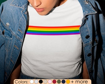 Rainbow Pride Shirt LGBTQ Shirts Gay Pride Month Shirts Gay Tees LGBTQ Gay Shirt Lesbian Shirts Queer Pride Flag Trans Lesbian Pride Shirts