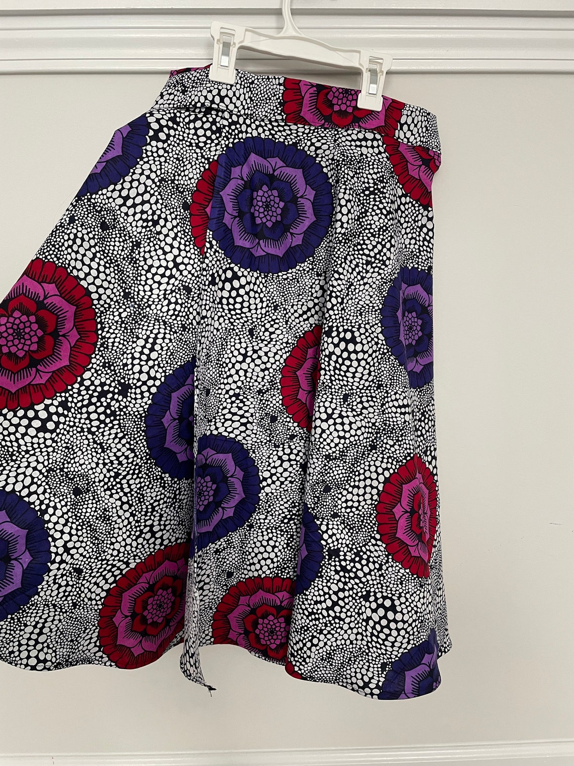 African Wrap Skirt With Ankara Kitenge Fabric, Women's XS-S, Hand Sewn ...