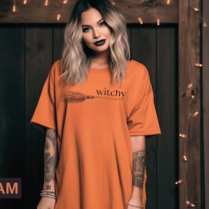Witchy Shirt Halloween Witch Shirt Halloween Shirt Spooky Season Shirt Samhain Shirt Witch Broom Shirt Wiccan Shirt Pagan Shirt