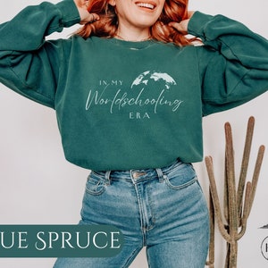 In My Worldschooling Era Crewneck Homeschool Sweatshirt Homeschool Mama Home Ed Mom Homeschool Mom Geschenk Homeschool Geschenk Muttertagsgeschenk