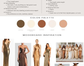 Guía de estilo de damas de honor