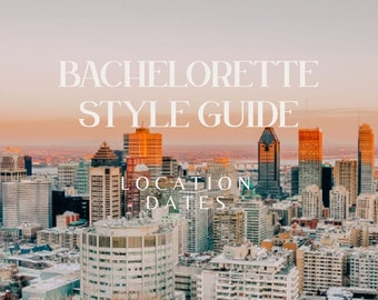 Plantilla de guía de estilo de despedida de soltera digital