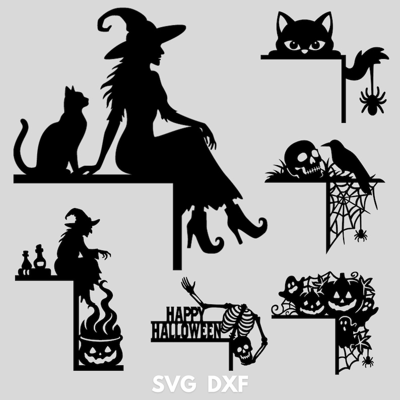 Halloween door corners