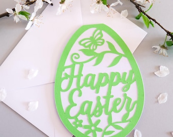 Easter card svg, Easter egg card svg, Happy Easter svg, Paper easter card svg, Easter egg svg, Easter gift card svg, Easter greeting card