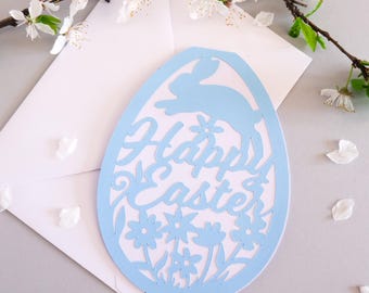 Easter card svg, Easter egg card svg, Happy Easter svg, Paper easter card svg, Easter egg svg, Easter gift card svg, Easter greeting card