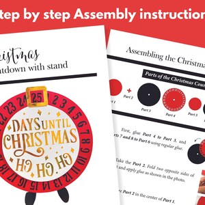 Days until Christmas countdown - assembly instructions