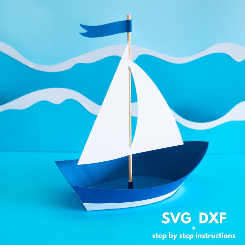 3D Sailboat svg