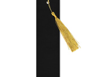 Gallery Leather Bookmark with Gold Tassel | Custom Initials, 20 Colors