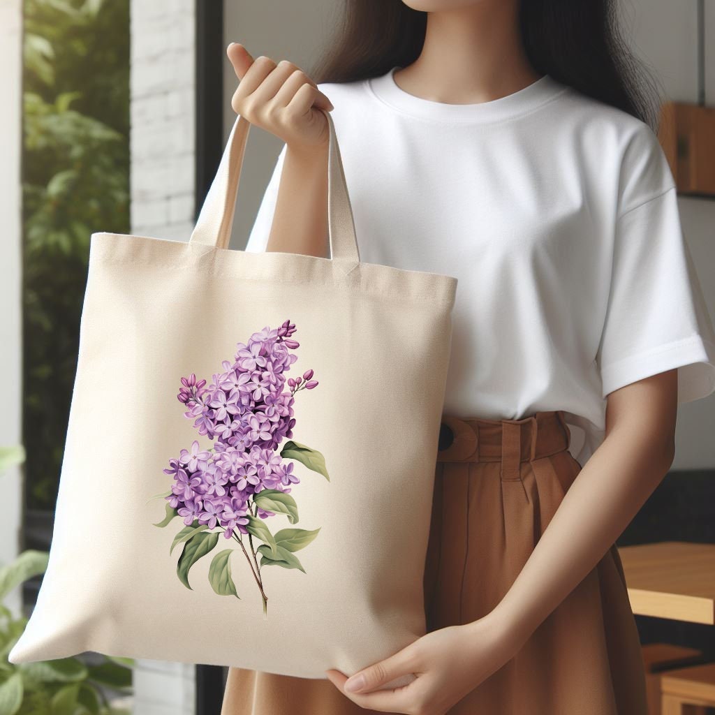 Lilac Tote Bag Etsy