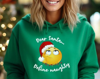Santa Naughty List,Merry Christmas gift,funny xmas shirt,holiday womans sweatshirt, naughty girl shirt,fun mom shirt,funny Christmas shirt