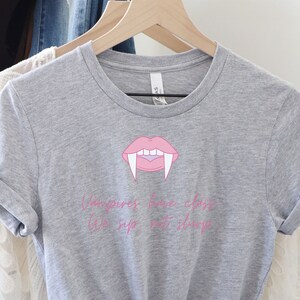Halloween shirt, vampire t-shirt, fun womens tshirt, vampire mom, mom fun shirt, halloween drinking, vampire wine, mouth and fangs, blood