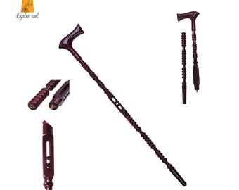 Freemasonry Walking Cane - Silver Totem Relief Design, 93cm Gentleman's Walking Stick, Collector's Piece