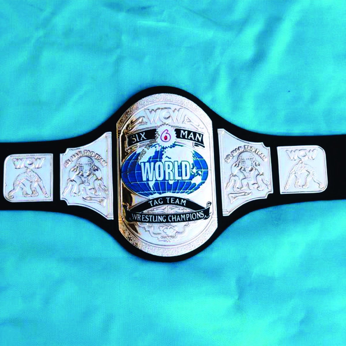 WCW World Six Man Tag Team Championship Belt With Original Etsy