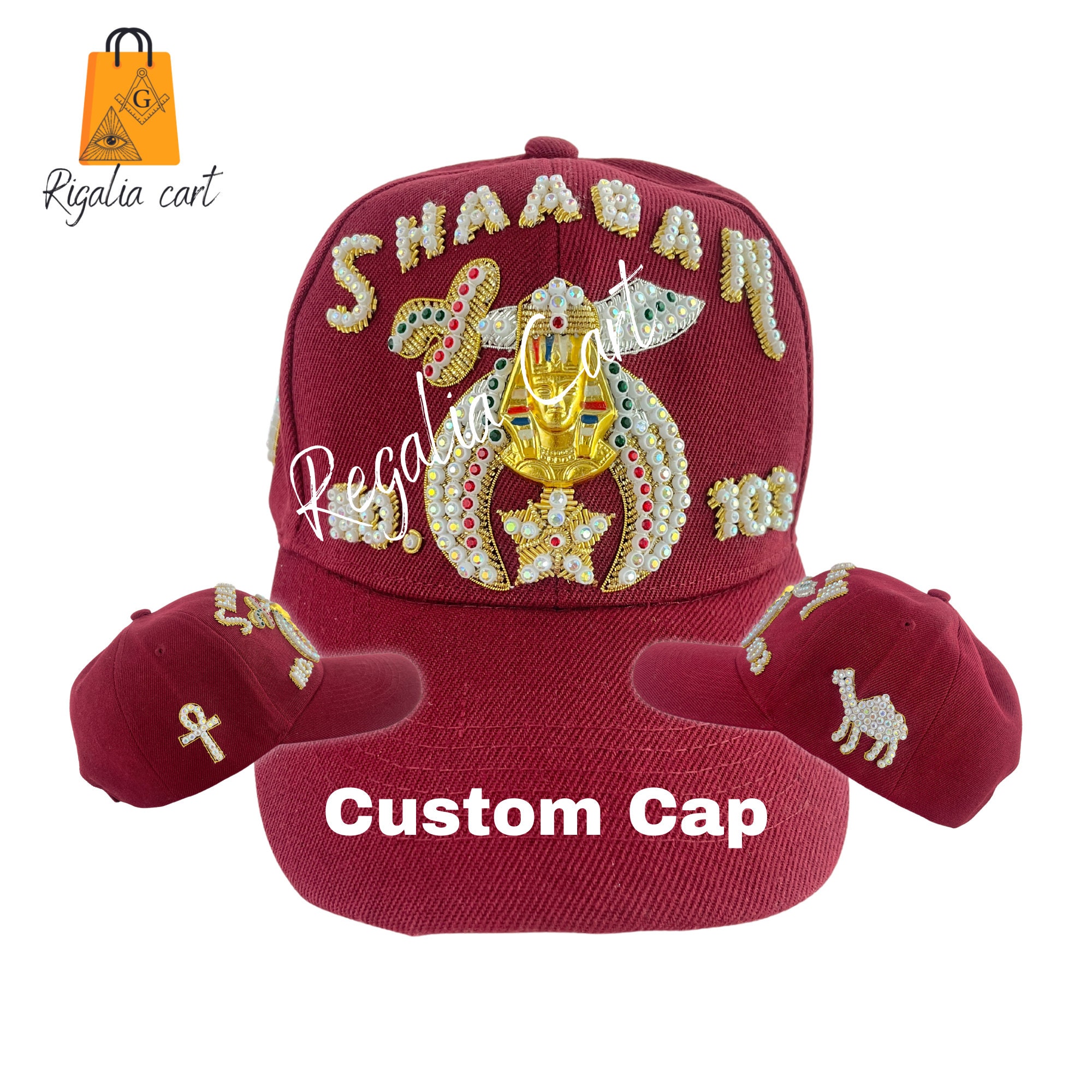 Shriner Cap, Masonic Shriners Hat All Colors Hand 