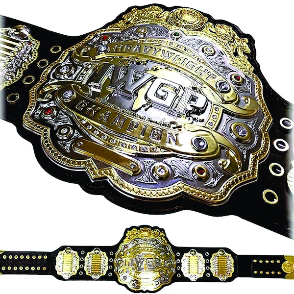 NEW Japan Pro-WRESTLING 4th Generation IWGP Heavyweight Championship Belt 5Lair. Brass plates
