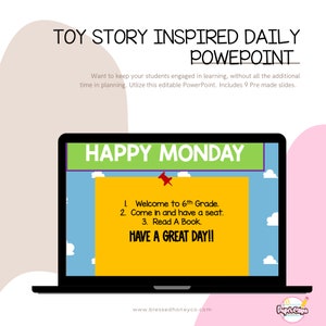 Toy Story Inspired Daily Powerpoint