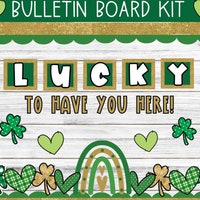 St. Patrick's Day Bulletin Board Ideas Spring March Bulletin Board Kit ...