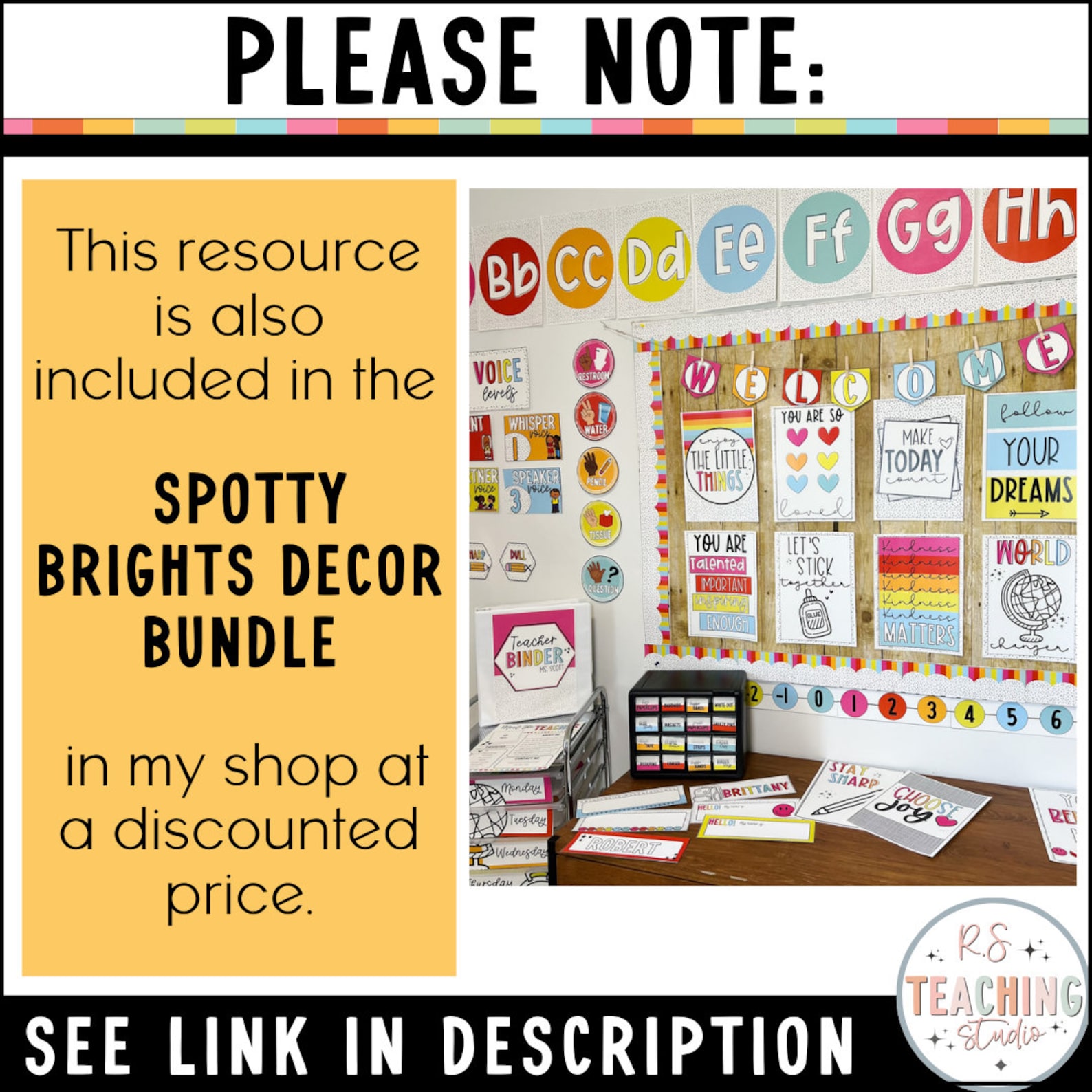 Editable Meet the Teacher Template Bright Classroom Decor Meet the ...