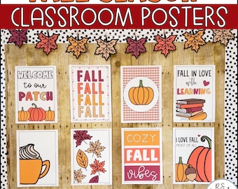 Fall Classroom Decor Posters: September Bulletin Board (Digital Download)