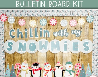Winter Snow Globe Bulletin Board or Door Decor, Easy Seasonal Classroom Decorations