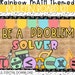 Math Bulletin Board Kit: Rainbow Classroom Door Decor (digital Download ...