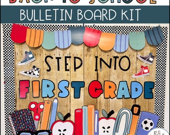 School Supplies Back to School Bulletin Board or Door Decor, Fall Classroom Decor, Easy and Modern Classroom Decorations, Digital Download