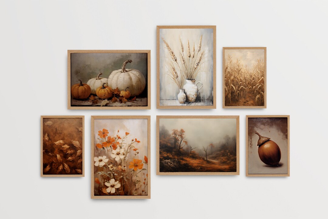 Gallery Wall Digital Prints Autumn Printable Art Gallery Wall Fall