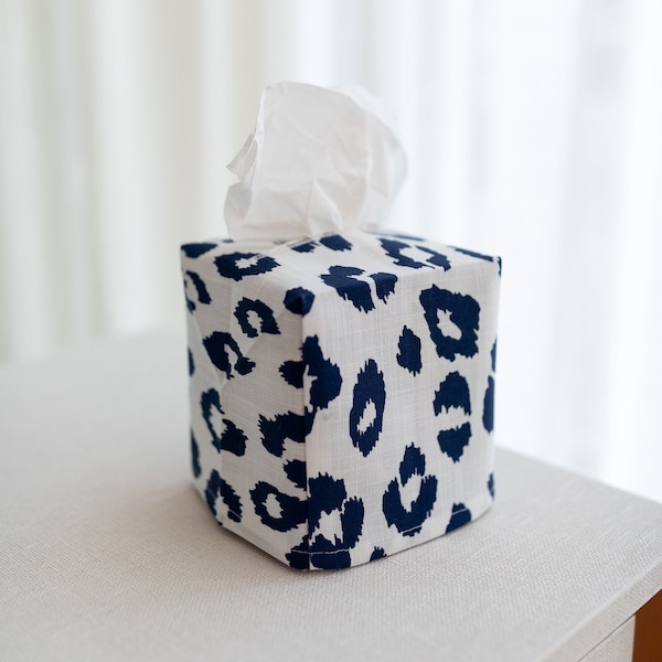 Square Tissue Box Cover - Schumacher Fabric - Classic Designer Fabric