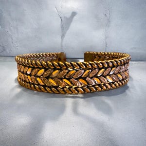 Handmade Pure Mens Copper Bracelet Unique Energy Healing Jewellery Gift for Him or Her Stylish Copper Bangle