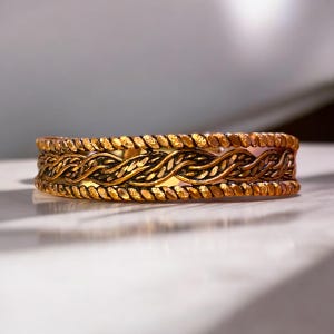 Handmade Pure Mens Copper Bracelet Unique Energy Healing Jewelry Gift for Him or Her Stylish Copper Bangle