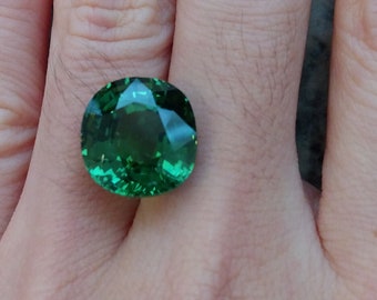 13.85 carat green tourmaline