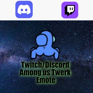 Among Us Blue Twerk animated emote for twitch/discord
