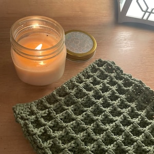 Waffle Stitch Washcloth/dishcloth  for bathroom or kitchen cleaning