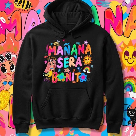Karol G Hoddie, Manana Sera Bonito Hoddie, Pink Hair, Concert Tee, Sweatshirt, Gift for Her, Gift for Fans, Girls Trip