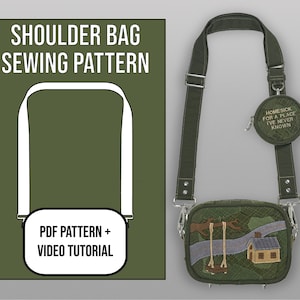 Designer Shoulder Bag Sewing Pattern for Beginners to Experts PDF Download with Video Tutorial