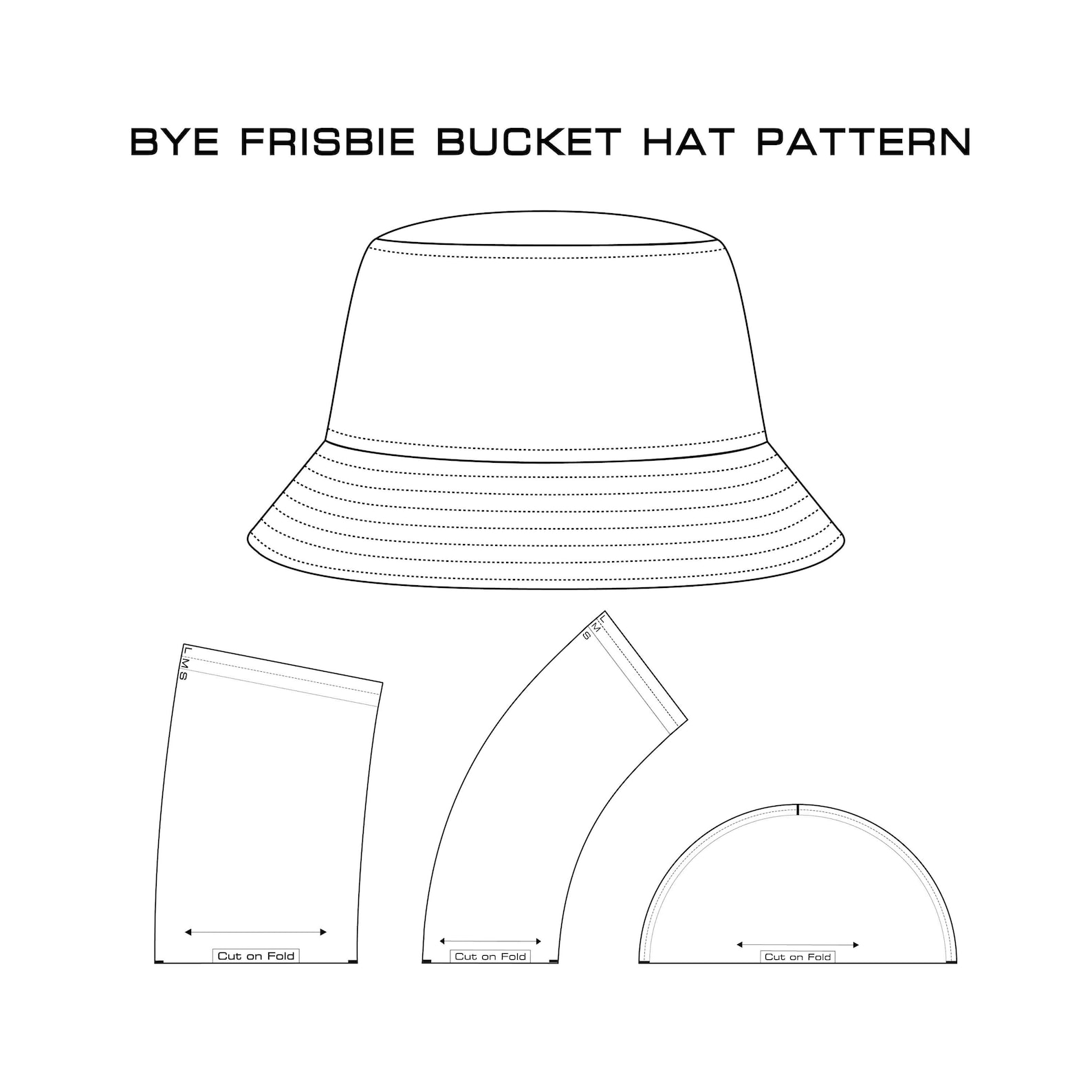 Bucket Hat Sewing Pattern for Beginners to Experts PDF Download With