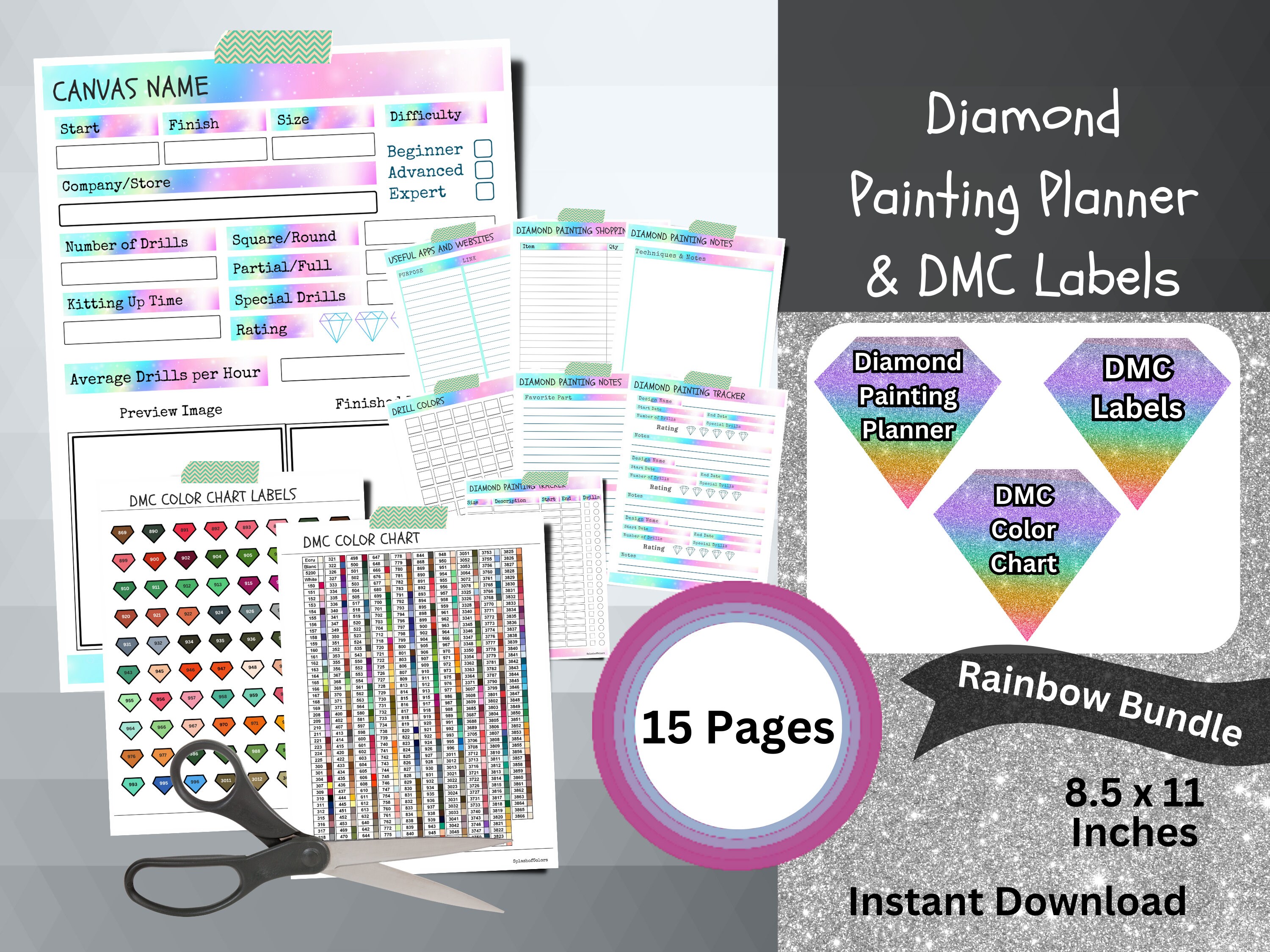 Diamond Painting Log Book & Journal, Keep Your Diamond Art Records