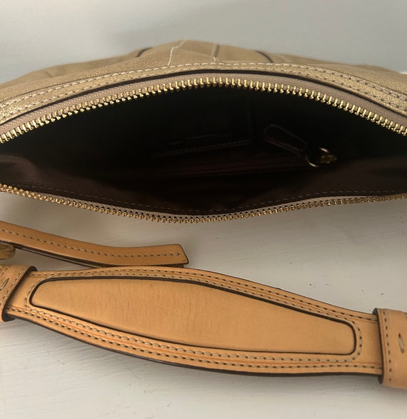 Vintage Coach Gold Leather Shoulder Bag - image 3