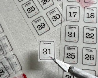 365 Day Journal Stickers | Journaling | Bullet Journal | Date
