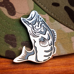 Bass Fishing Hat Clip Bottle Opener - Fisherman Gifts