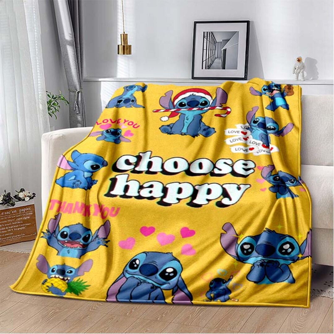 Disney's Lilo and Stitch Blankets Disney Theme Blankets Etsy