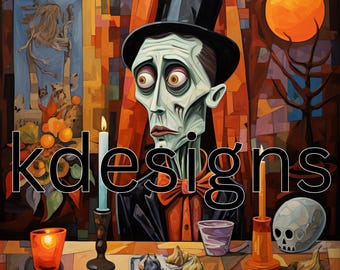 Creepy Halloween Decor: Printable Spooky Wall Art (Digital Download)