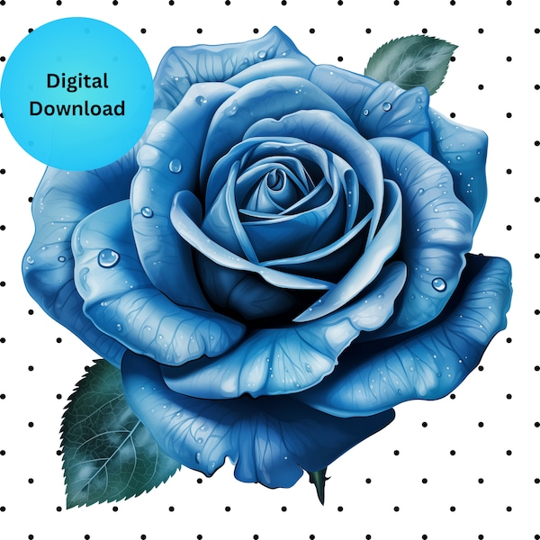 Blue Rose Clipart, Blue Rose Clip Art, Blue Rose PNG